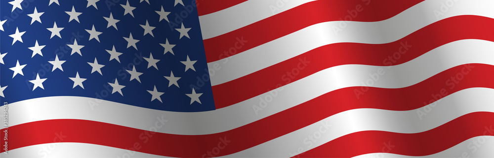 United States Flag Vector Closeup Illustration United States Flag Vector Closeup Illustration