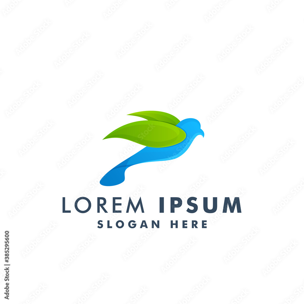 Fototapeta premium Bird logo design, Animal icon symbol vector illustration