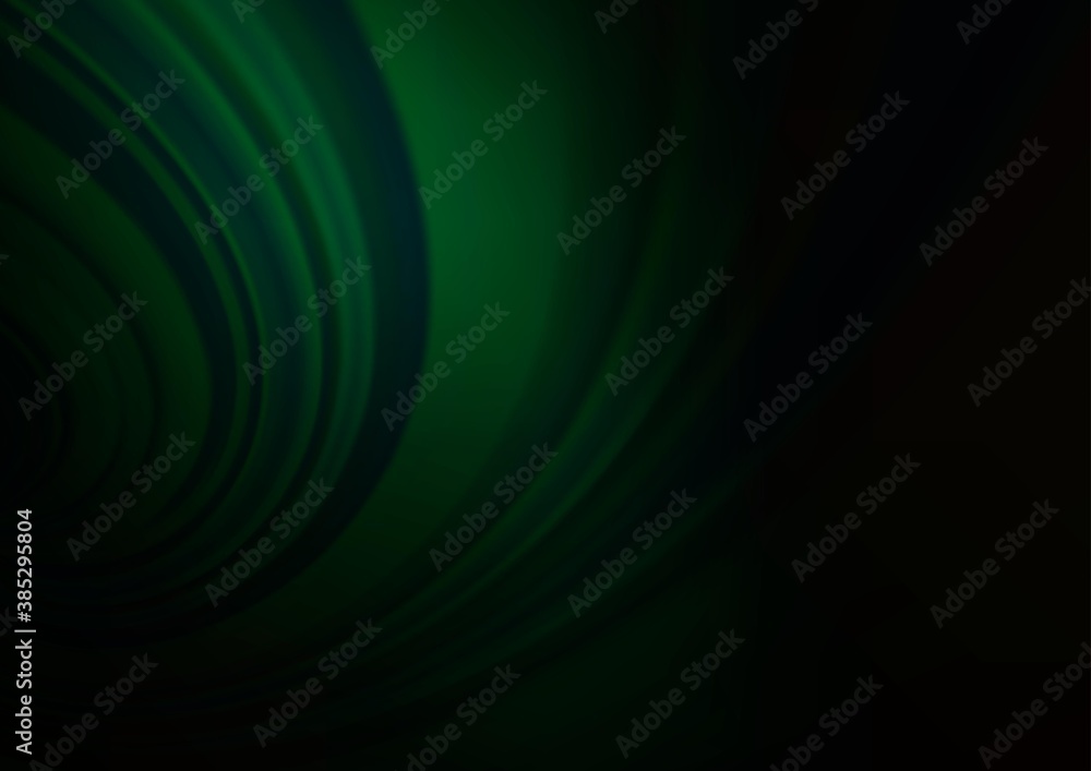Dark Green vector glossy bokeh pattern. Dark Green vector glossy bokeh pattern.