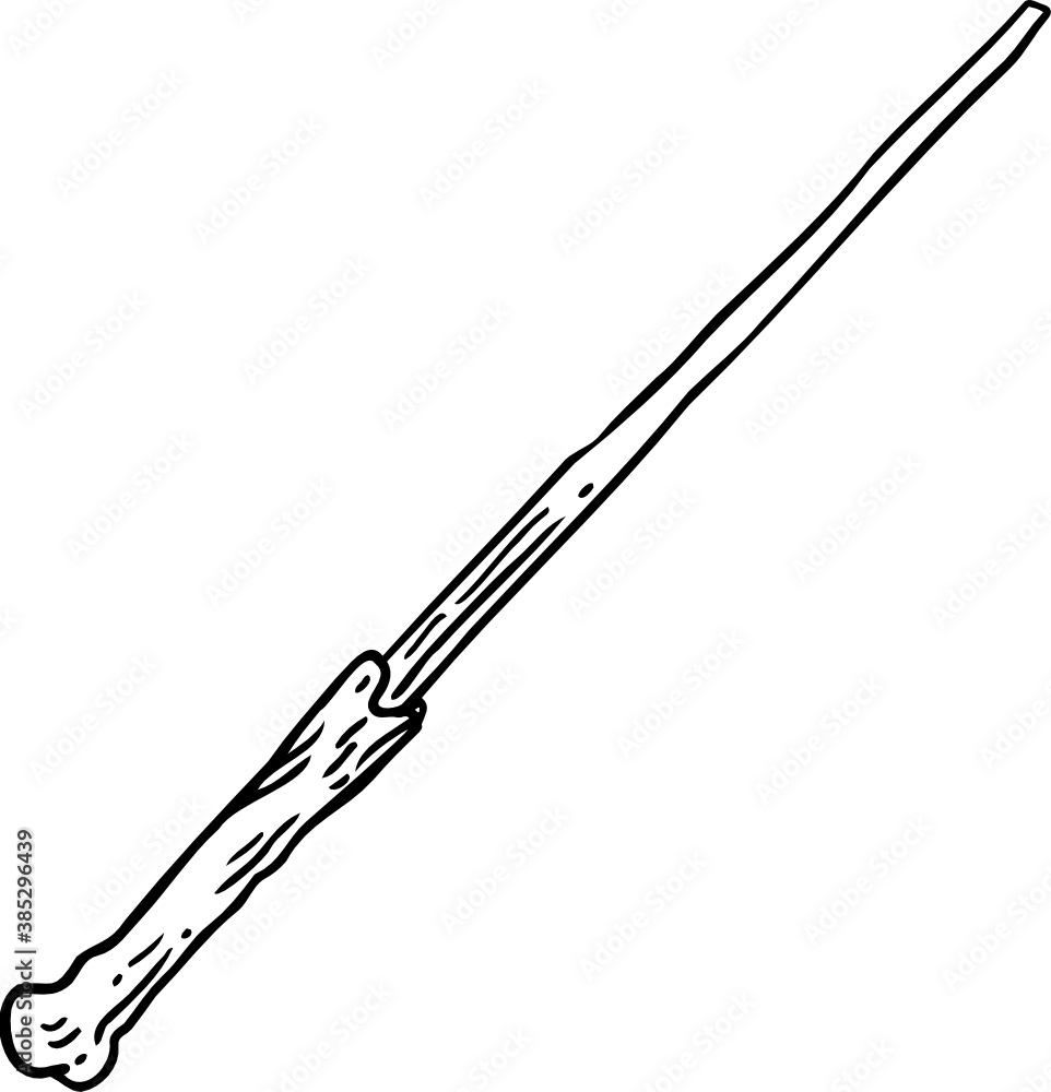 Hand drawn Witch Wand Hand drawn Witch Wand