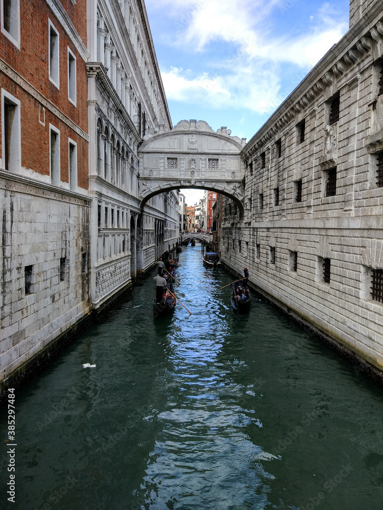 Bridge of Sighs in Venice Italy