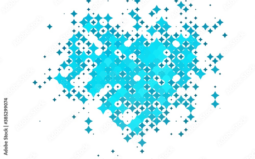 Light BLUE vector layout with bright stars.