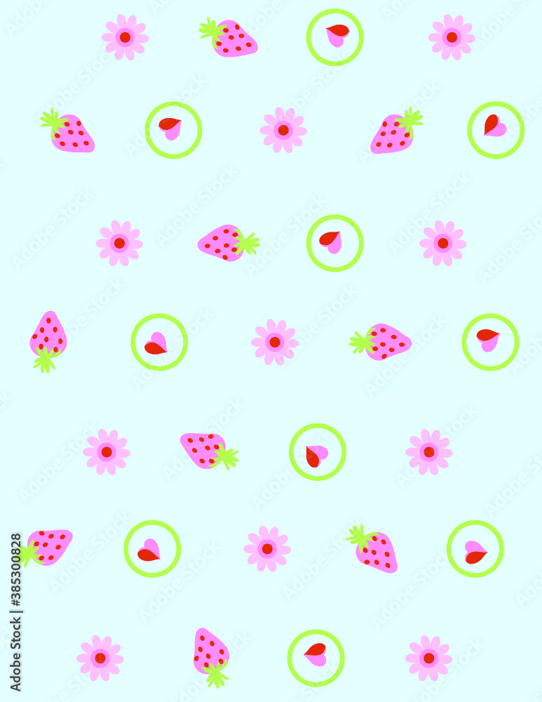 Seamless hand drawn tropical vector pattern with bright hibiscus flowers and exotic palm leaves on dark background. Seamless hand drawn tropical vector pattern with bright hibiscus flowers and exotic palm leaves on dark background.