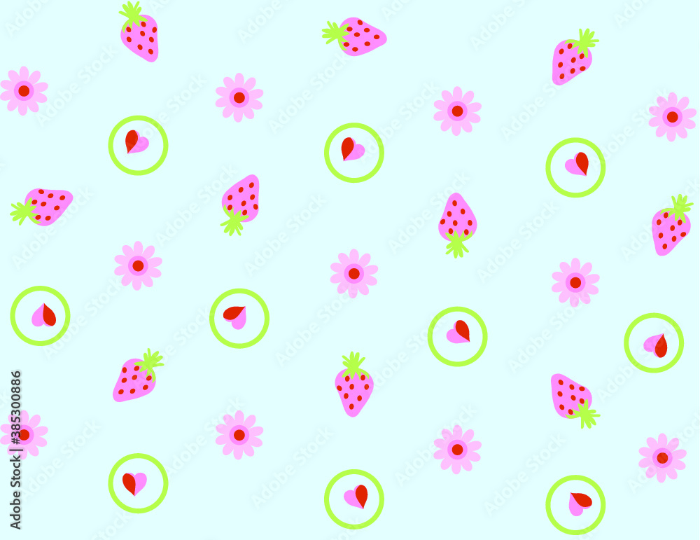 Seamless hand drawn tropical vector pattern with bright hibiscus flowers and exotic palm leaves on dark background. Seamless hand drawn tropical vector pattern with bright hibiscus flowers and exotic palm leaves on dark background.