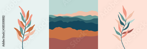 Vector abstract creative background in minimal trendy style with copy space for text - design template for social media stories