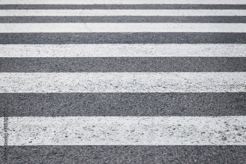 Horizontal zebra crossing lines.Pedestrian crossing