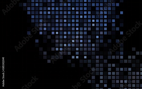 Dark BLUE vector cover in polygonal style.