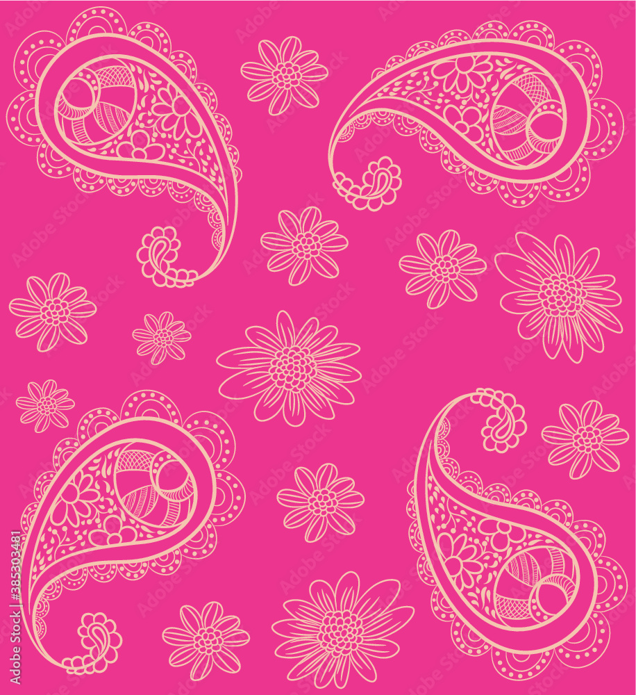 Textile fashion african print fabric, abstract seamless pattern, vector illustration file. Textile fashion african print fabric, abstract seamless pattern, vector illustration file.