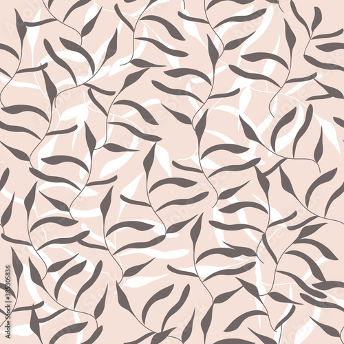 Blooming midsummer meadow seamless pattern. Plant background for fashion, wallpapers, print. A lot of different flowers on the field. Liberty style. Trendy floral design