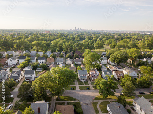 Parma Ohio parks with Cleveland in the background