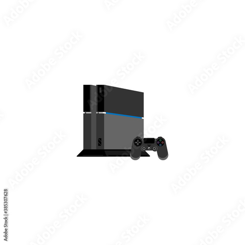 Game console icon on a white background 3d. Vector EPS10