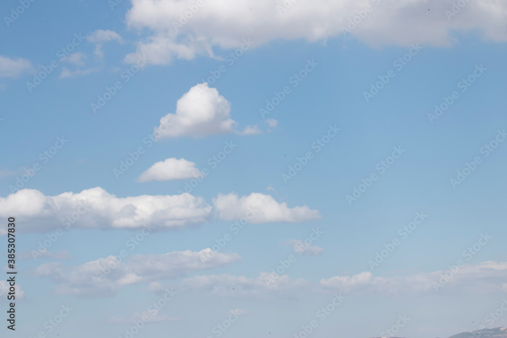 The perfect harmony of mountain and cloud with the sky The perfect harmony of mountain and cloud with the sky