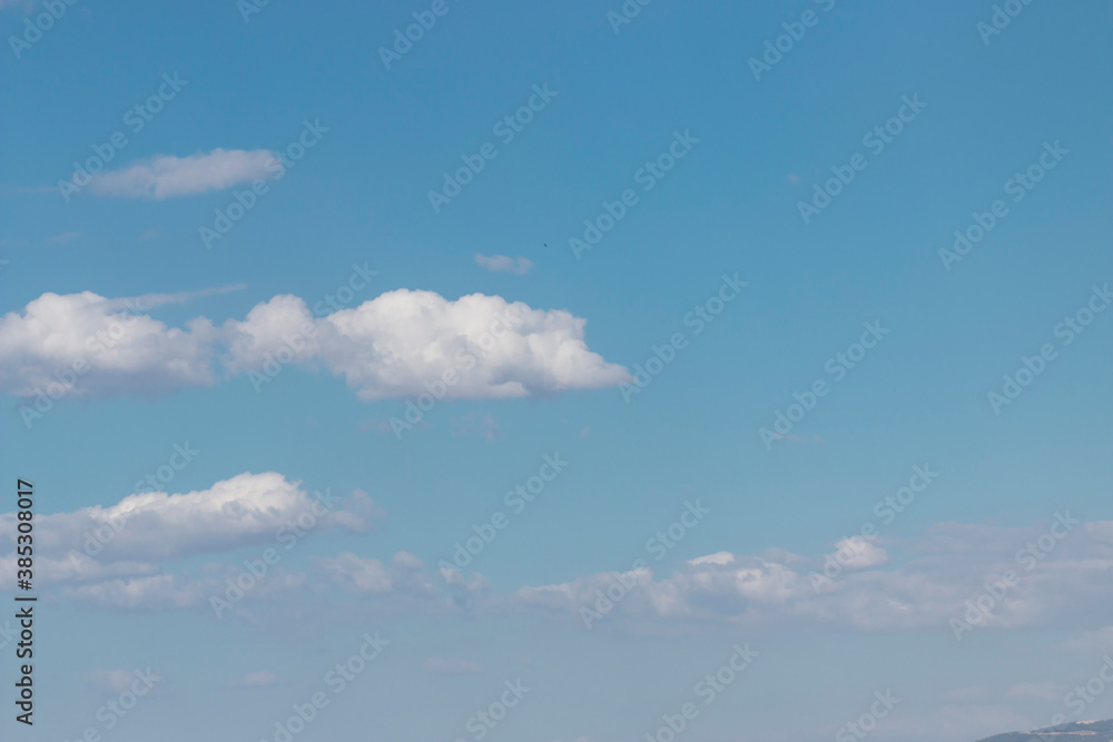 The perfect harmony of mountain and cloud with the sky The perfect harmony of mountain and cloud with the sky