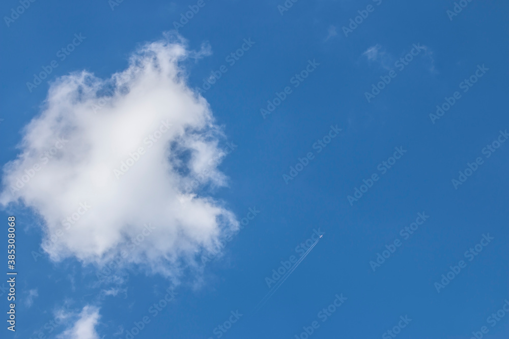 The perfect harmony of mountain and cloud with the sky The perfect harmony of mountain and cloud with the sky