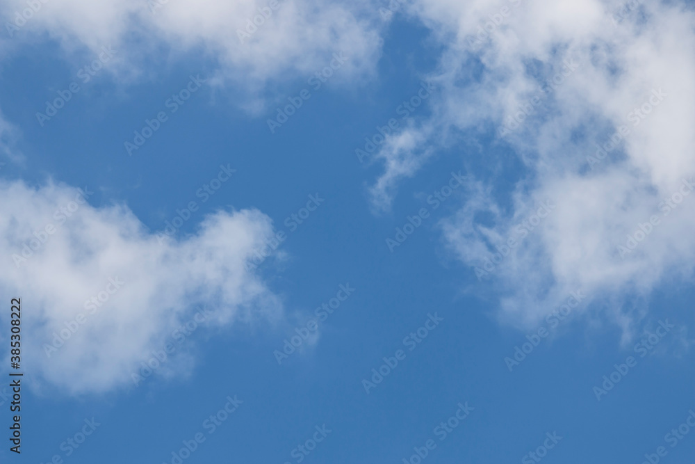 The perfect harmony of mountain and cloud with the sky