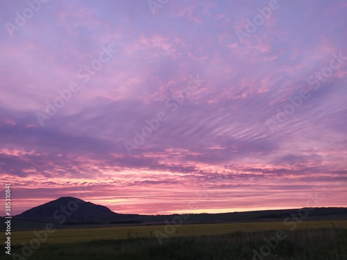 Sunrise over the mountains