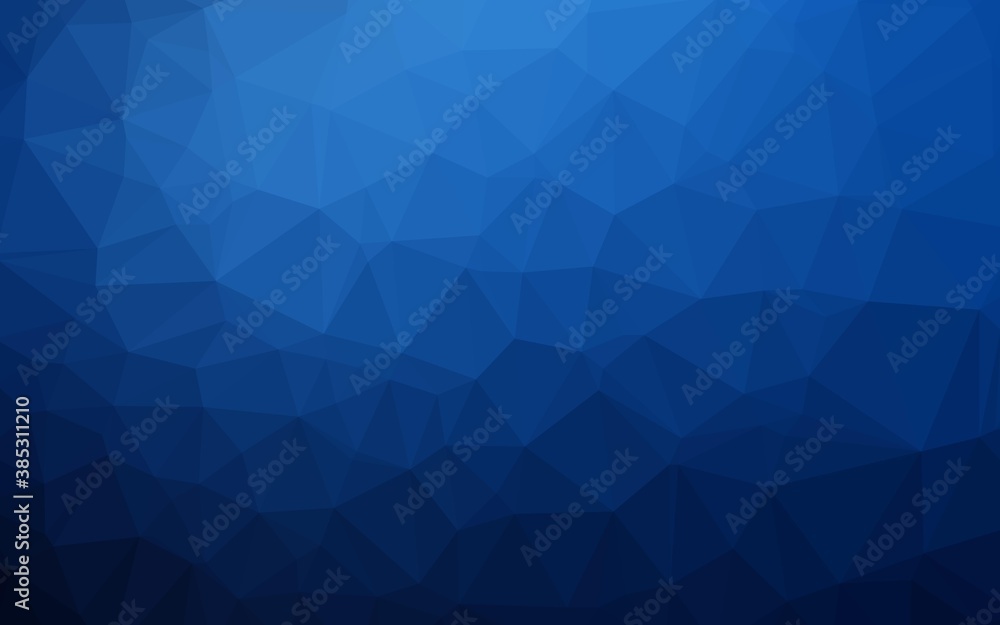 Dark BLUE vector polygonal template. Dark BLUE vector polygonal template.
