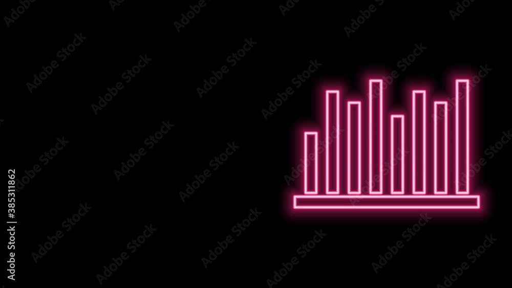 Glowing neon line Pie chart infographic icon isolated on black background. Diagram chart sign. 4K Video motion graphic animation Glowing neon line Pie chart infographic icon isolated on black background. Diagram chart sign. 4K Video motion graphic animation