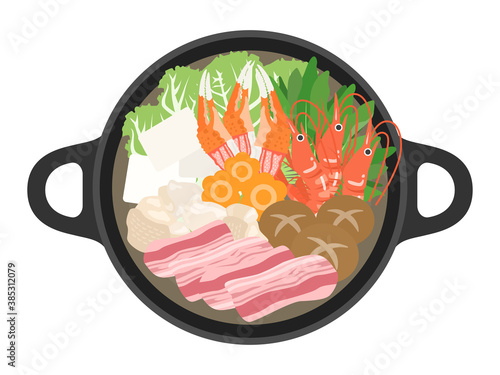 鍋料理のイラスト