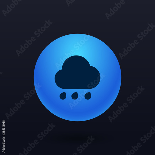 Rain - Button