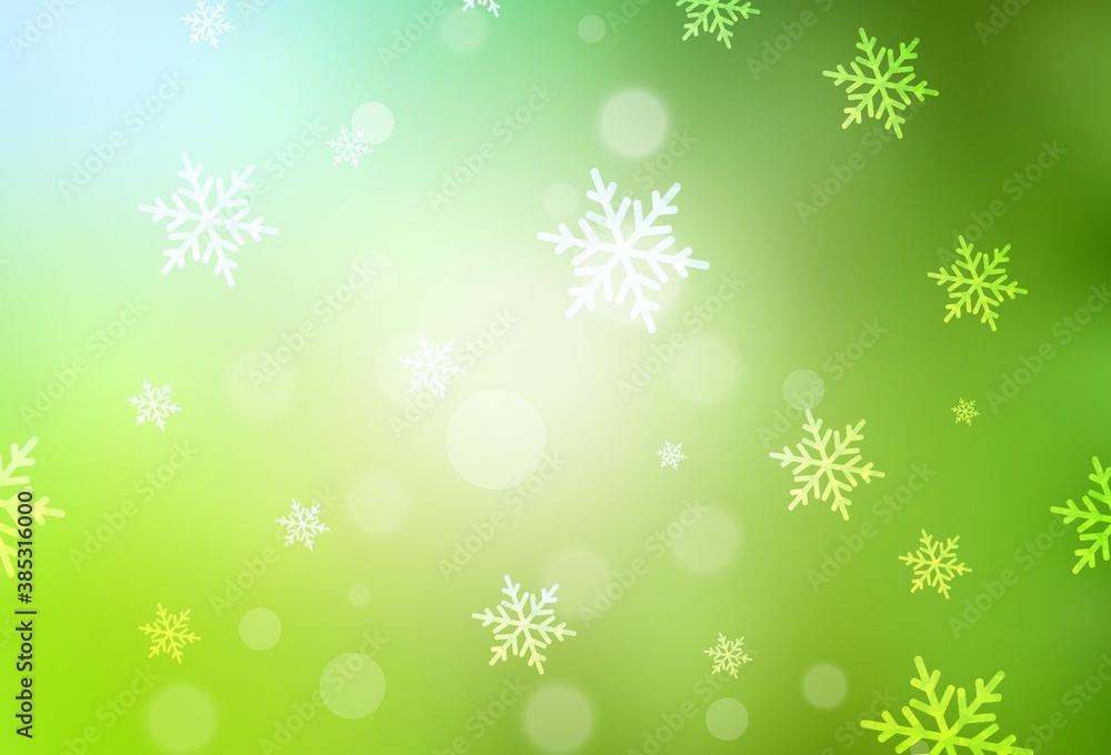 Light Green, Yellow vector texture in birthday style. Light Green, Yellow vector texture in birthday style.