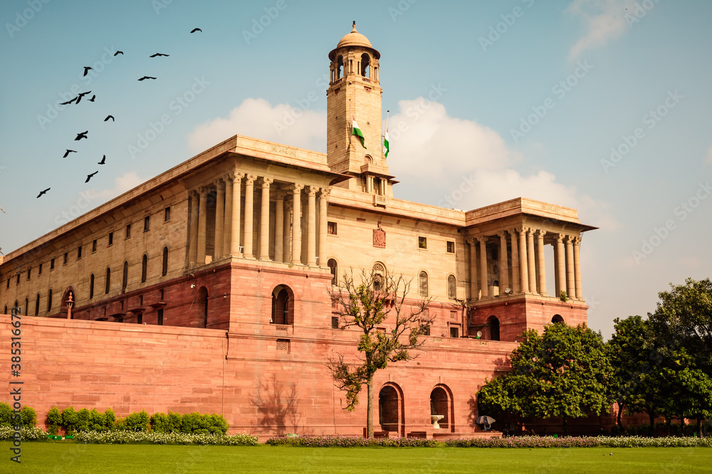 The North Block of the building of the Secretariat. Central Secretariat is where the Cabinet Secretariat is housed, which administers the Government of India on Raisina Hill in New Delhi