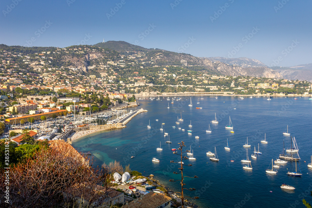 View of Villefranche-sur-mer, French riviera