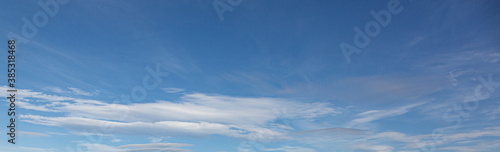 Image of a partly cloudy and partly clear sky during the day