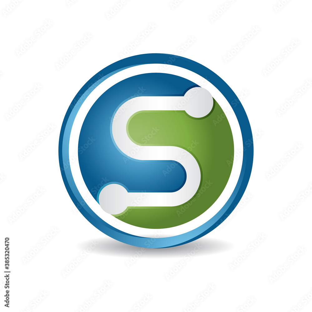 modern sporty tech initial S Letter logo design vector graphic concept illustrations modern sporty tech initial S Letter logo design vector graphic concept illustrations