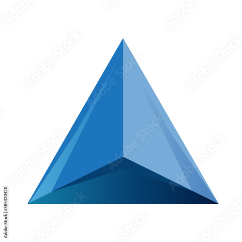 Abstract triangle logo icon vector triangular icon isolated on a white background