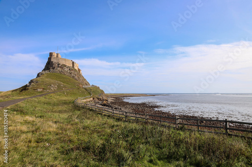 Holy Island Castle and Sea