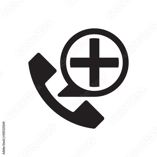 emergency medical support icon - healthcare call center icon	