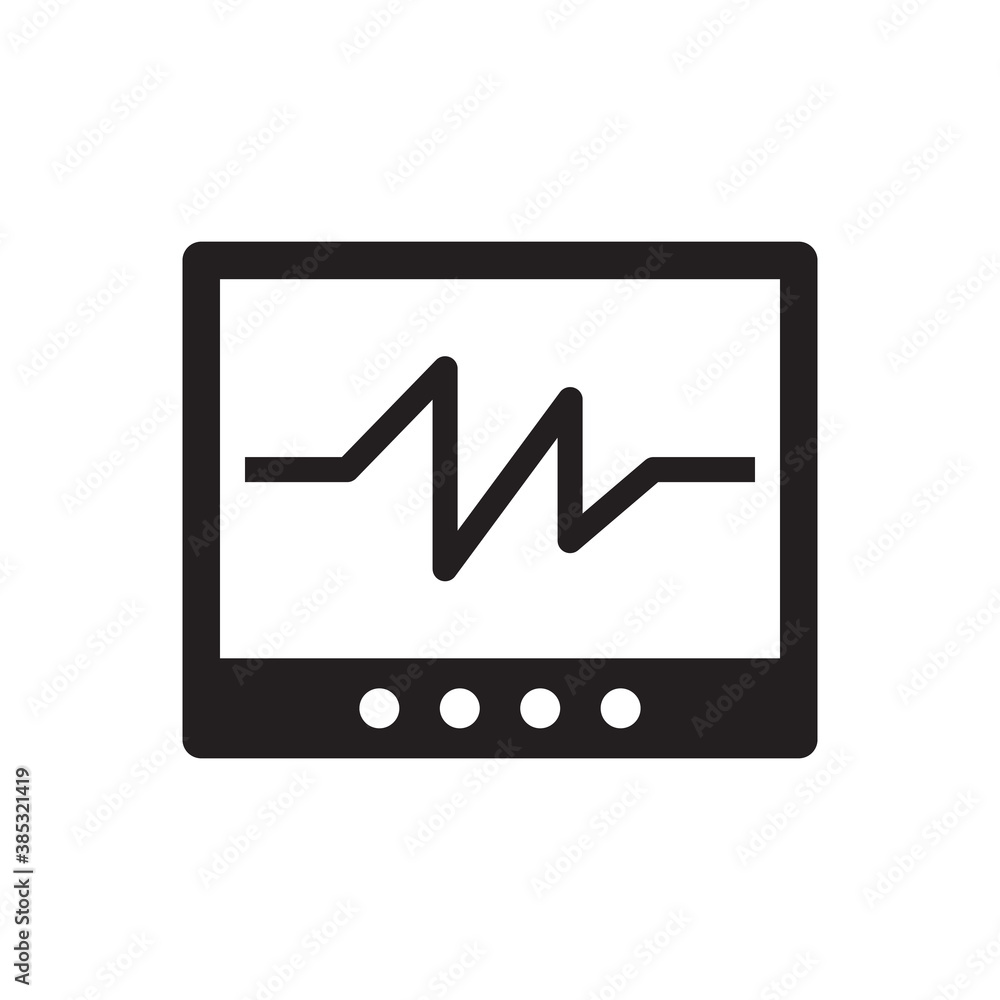 heartbeat monitoring icon sign symbol heartbeat monitoring icon sign symbol