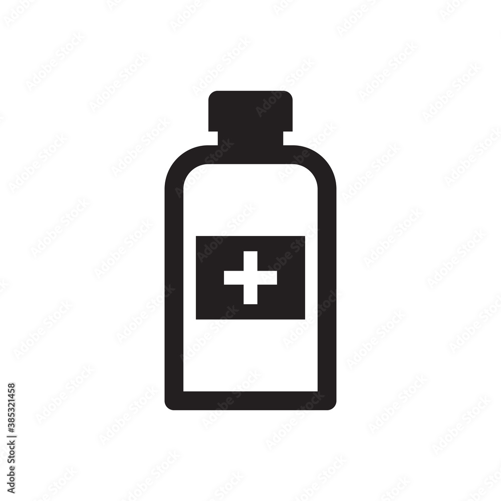 medicine bottle icon - pharmacy sing symbol vector icon medicine bottle icon - pharmacy sing symbol vector icon