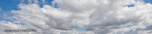 Image of a partly cloudy and partly clear sky during the day