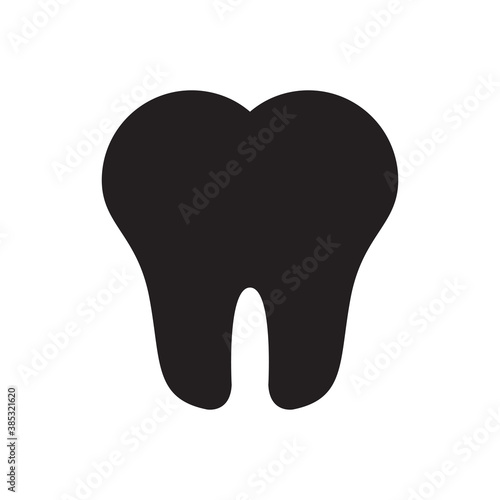 teeth and tooth icon - Dental and dentist symbol	