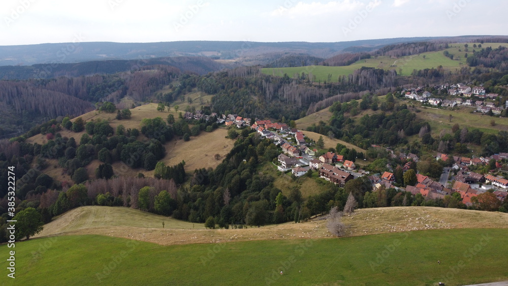 Fototapeta premium Bergstadt Sankt Andreasberg im Harz