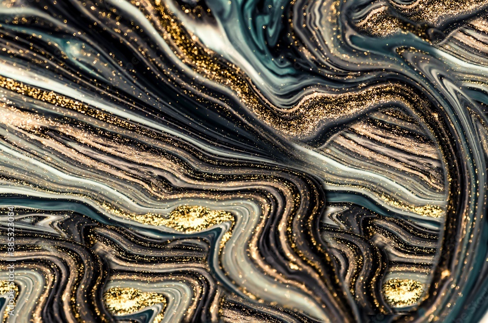 The Starry Night. Swirls of marble and the ripples of agate. Natural pattern. Abstract fantasia with golden powder. Extra special and luxurious- ORIENTAL ART. Agate background. The Starry Night. Swirls of marble and the ripples of agate. Natural pattern. Abstract fantasia with golden powder. Extra special and luxurious- ORIENTAL ART. Agate background.