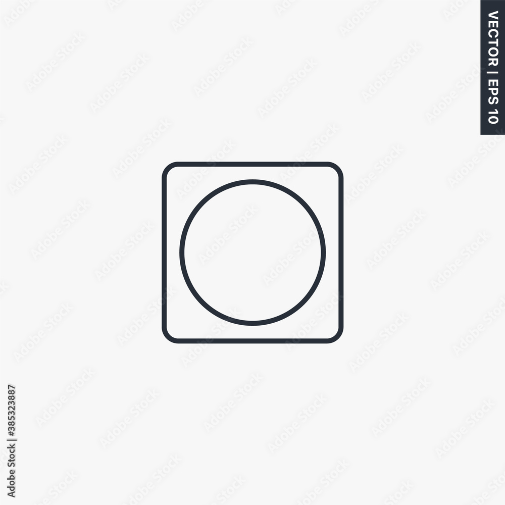 Spin and dry, linear style sign for mobile concept and web design Spin and dry, linear style sign for mobile concept and web design