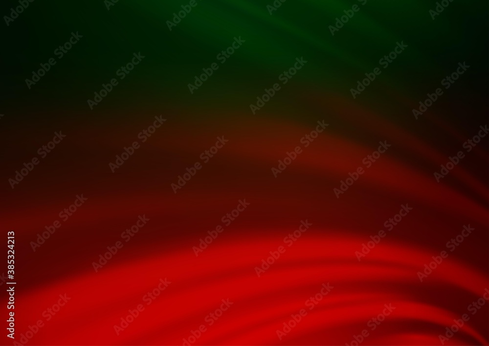 Dark Green, Red vector blurred shine abstract pattern. Dark Green, Red vector blurred shine abstract pattern.