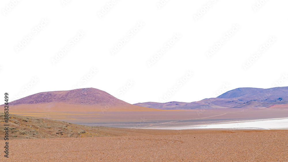 Panoramic Andes Mountains Isolated Landscape Photo