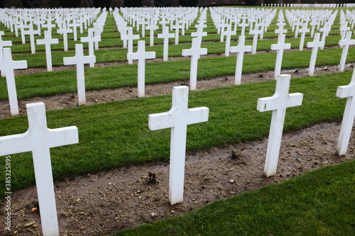 Military / war / veterans memorial cemetery in Verdun, France. Commemorating the longest battle of WWI.