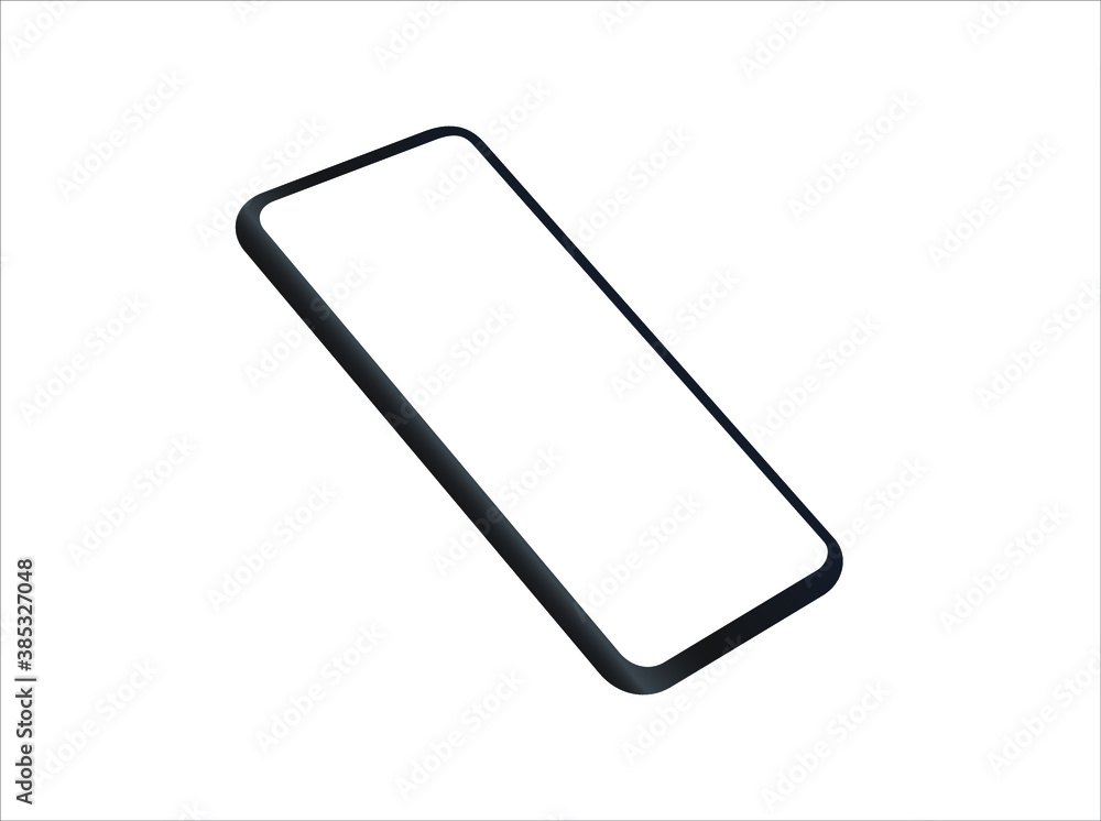 Realistic smartphone mockup, smartphones vector 3D template illustration. Realistic smartphone mockup, smartphones vector 3D template illustration.