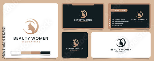 beauty women, nature, elegant, logo design inspiration