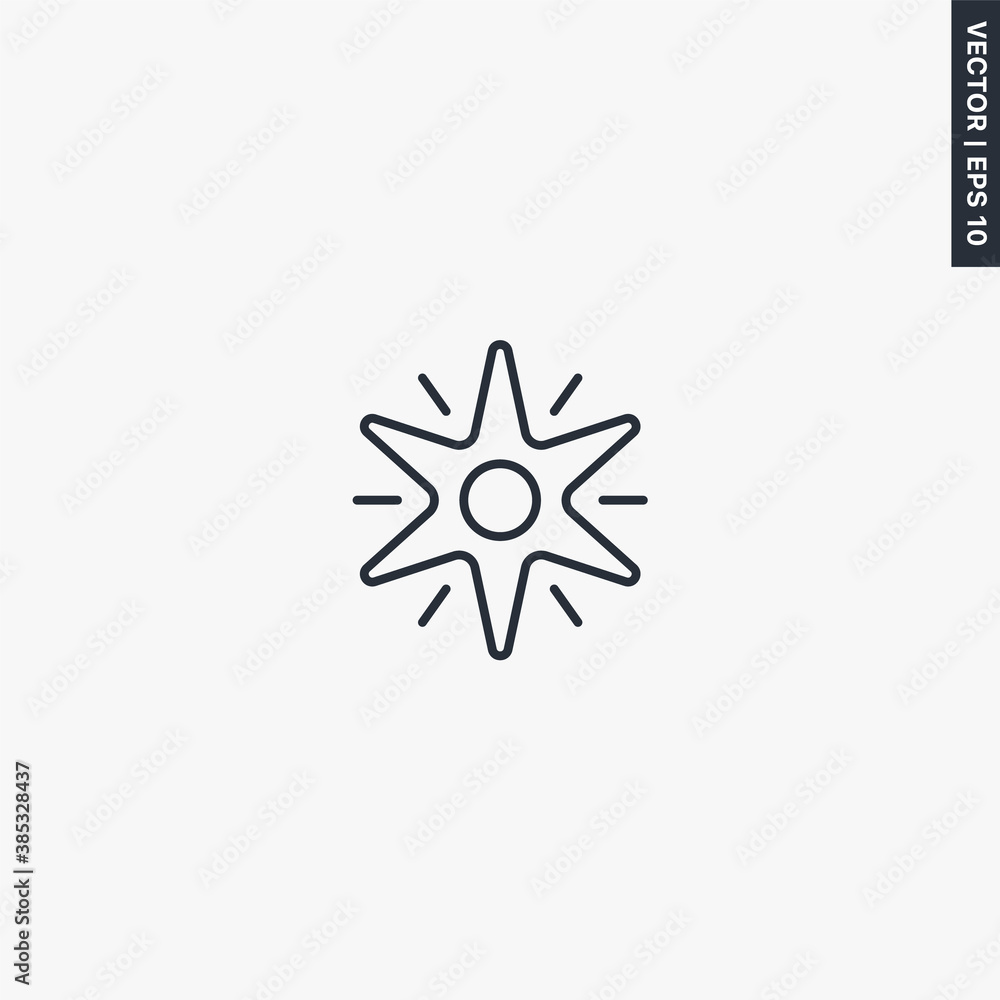Star, six-pointed star, linear style sign for mobile concept and web design Star, six-pointed star, linear style sign for mobile concept and web design