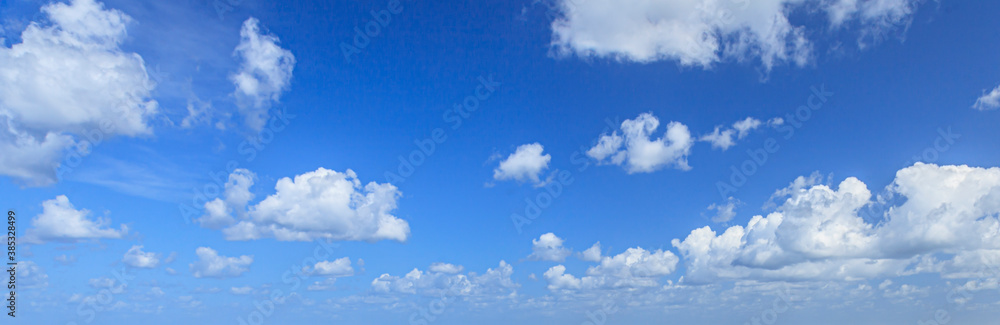 Image of a partly cloudy and partly clear sky during the day