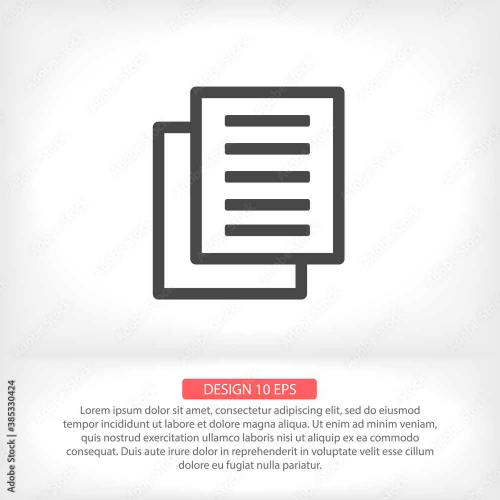 Files vector icon , lorem ipsum Flat design Files vector icon , lorem ipsum Flat design