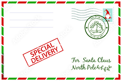 Vector illustration template for a Santa Claus
