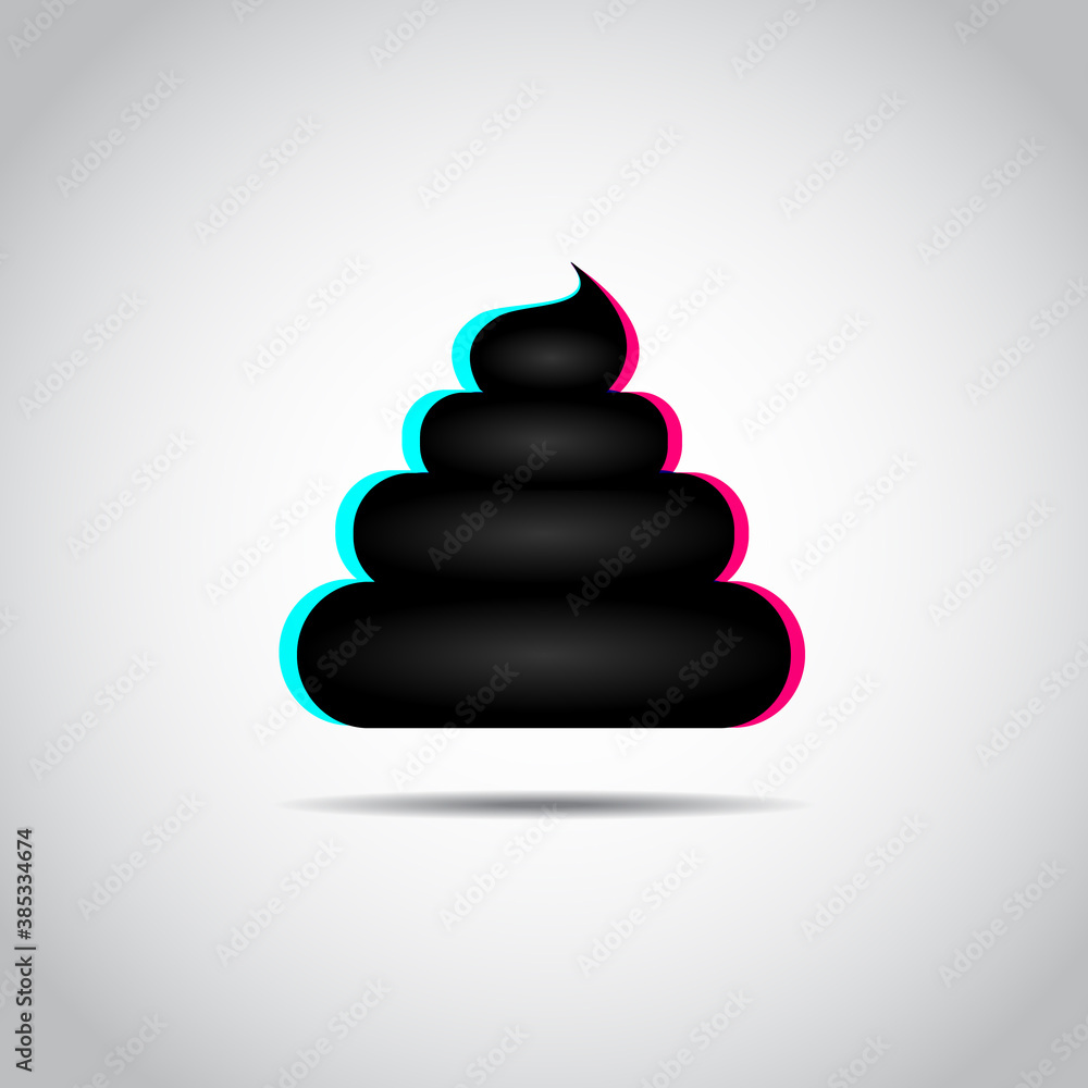 Poop icon or logo isolated sign symbol. Icon in the style of a famous social network. Poop icon or logo isolated sign symbol. Icon in the style of a famous social network.