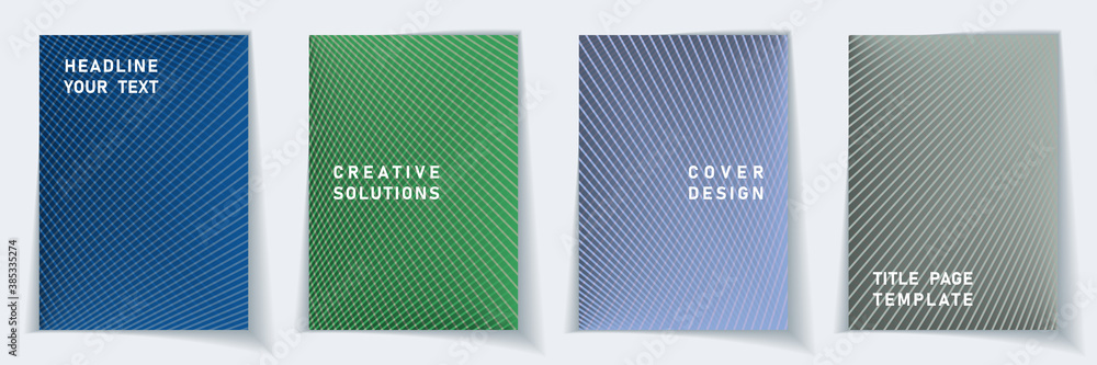 Crossed lines halftone cover page templates batch Crossed lines halftone cover page templates batch